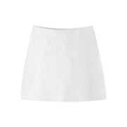 Loose sleeved knitted jacket mini skirt