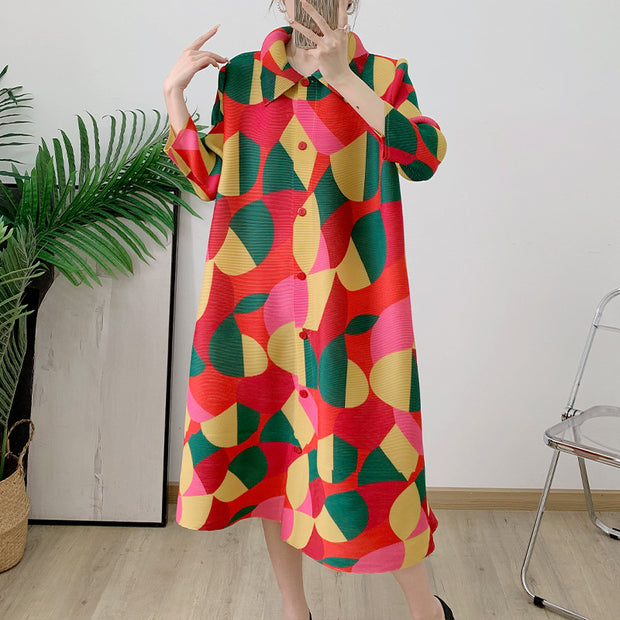 New autumn plus size medium long trench coat with a niche and high-end design, women's collar jacket