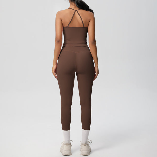 Back Tight Exercise Yoga Clothes Suit