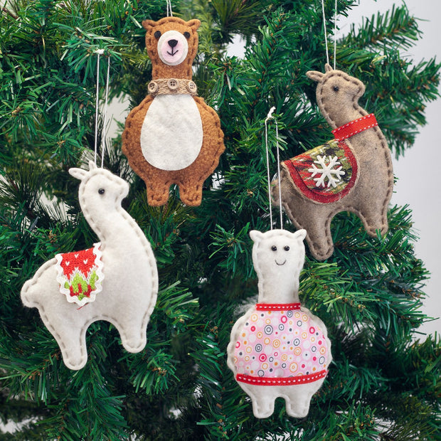 Creative Christmas Tree Alpaca Suit Pendant Home Decoration
