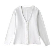 Loose sleeved knitted jacket mini skirt