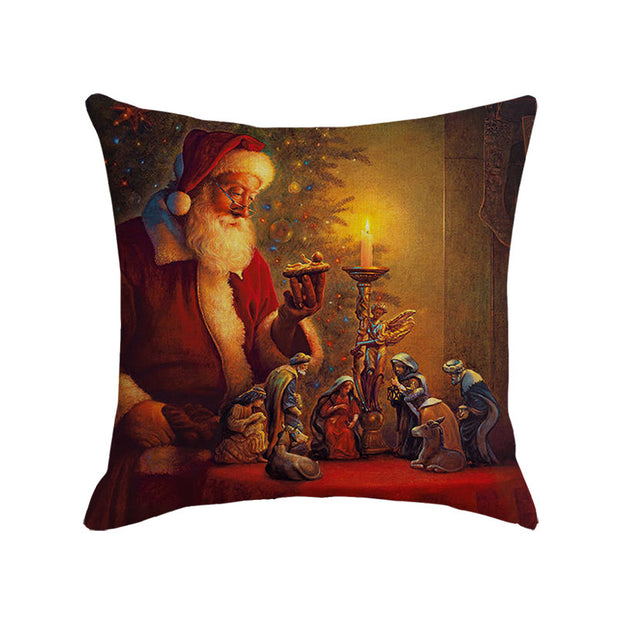 Home Pillowcase Christmas Red Santa