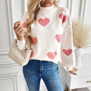 Long sleeved pullover sweater for women