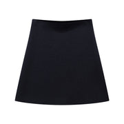 Loose sleeved knitted jacket mini skirt
