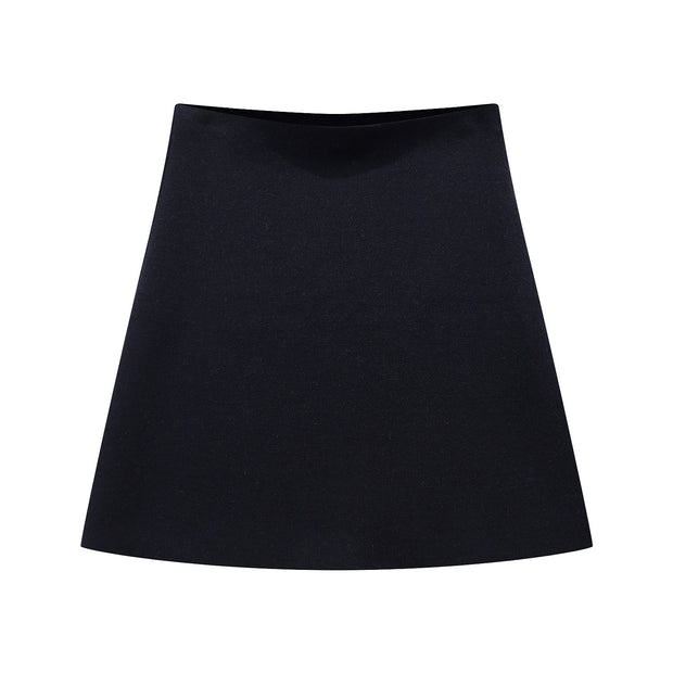 Loose sleeved knitted jacket mini skirt