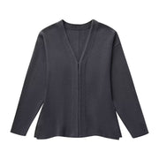 Loose sleeved knitted jacket mini skirt