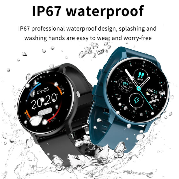 2025 Smart watch Ladies Full touch Screen Sports Fitness watch IP67 waterproof Bluetooth For Android iOS Smart watch Female