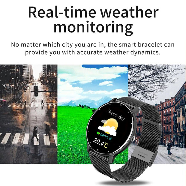 2025 Smart watch Ladies Full touch Screen Sports Fitness watch IP67 waterproof Bluetooth For Android iOS Smart watch Female