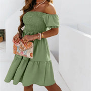 Puff Sleeves Dress