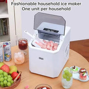 15KG daily ice making capacity, fully automatic ice maker, small and low-power household dormitory