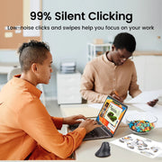 Vertical Mouse Wireless Bluetooth5.0 2.4G Ergonomic 4000DPI 6 Mute Buttons for MacBook Tablet Laptops Computer PC Mice