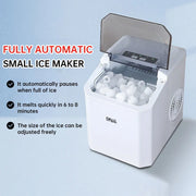 15KG daily ice making capacity, fully automatic ice maker, small and low-power household dormitory