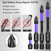 6/12 Pieces Magnetic Screwdriver Bits Non-slip Shockproof