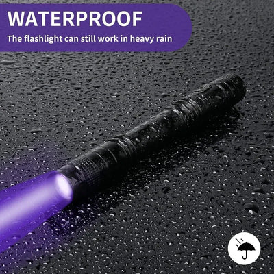 Ultraviolet Torch With Pen Clip Portable AAA Batteries