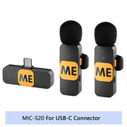 Professional Wireless Lavalier Mini Microphone for iPhone iPad Android Live Broadcast Gaming Recording Interview Vlog