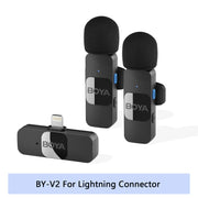 Professional Wireless Lavalier Mini Microphone for iPhone iPad Android Live Broadcast Gaming Recording Interview Vlog