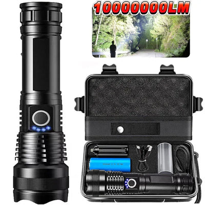 Aluminium Alloy Telescopic Zoom Torch Lamp for Outdoor Camping
