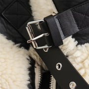 RARF Autumn New Women's European and American Style Artificial Fur Effect Motorcycle Jacket Coat with Fur Integration