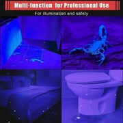Ultraviolet Torch With Pen Clip Portable AAA Batteries
