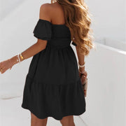 Puff Sleeves Dress