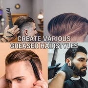 New 2 in 1 Pocket Folding Combs Plastic Wide Tooth Oil Head Comb Beard Combing Barber Hair Clipper Comb Salon Hair Styling Tools