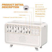 4 in 1 HIFI Bluetooth Speaker LED White Noise Speaker White Noise Sleep Aid Night Light Humidifier Machine with 8 Nature Sounds