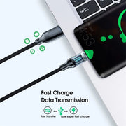 120W Type C to Type C Cable Phone Super Fast Charging Cable With LED Display USB To Type-C Data Cord For huawei oppo vivo