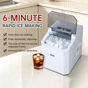 15KG daily ice making capacity, fully automatic ice maker, small and low-power household dormitory