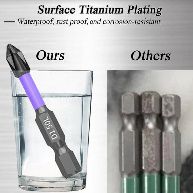 6/12 Pieces Magnetic Screwdriver Bits Non-slip Shockproof
