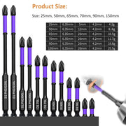 6/12 Pieces Magnetic Screwdriver Bits Non-slip Shockproof
