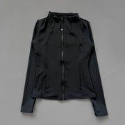 Yoga Stand Up Collar Fitness Jacket For Women Slim-Fit