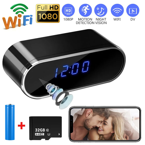 Large Display Mirror Clock Alarm Clock USB