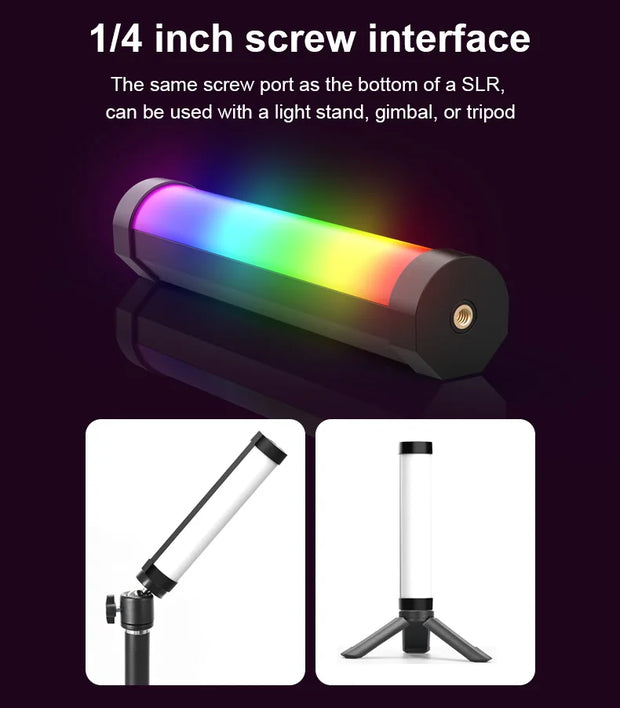 Portable RGB Video Light Gamer Lamp 2000mAh Photo Video Shooting Selfie Lighting Fill-in lights for Vlog/YouTube