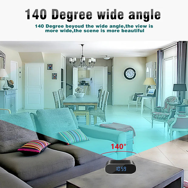 Large Display Mirror Clock Alarm Clock USB