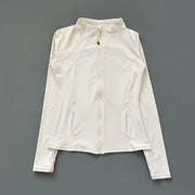 Yoga Stand Up Collar Fitness Jacket For Women Slim-Fit