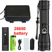 Aluminium Alloy Telescopic Zoom Torch Lamp for Outdoor Camping