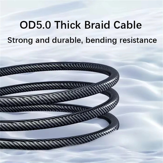120W Type C to Type C Cable Phone Super Fast Charging Cable With LED Display USB To Type-C Data Cord For huawei oppo vivo