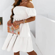 Puff Sleeves Dress