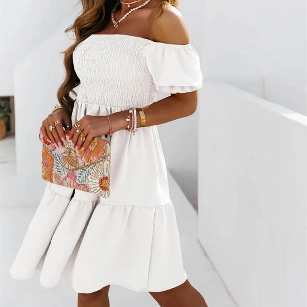 Puff Sleeves Dress