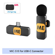 Professional Wireless Lavalier Mini Microphone for iPhone iPad Android Live Broadcast Gaming Recording Interview Vlog