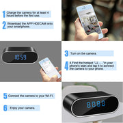 Large Display Mirror Clock Alarm Clock USB