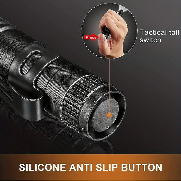 Ultraviolet Torch With Pen Clip Portable AAA Batteries