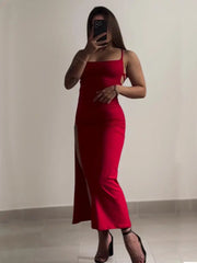Halter strap Spice Girl bag hip dress