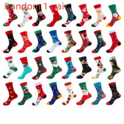 Santa Claus Snowman Elk Socks Festive