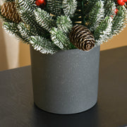 18" Tall Unlit Miniature Snow-Flocked Tabletop Artificial Christmas Tree