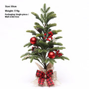 Christmas Decoration Upside Down Christmas Tree Horn Rattan Christmas Wreath